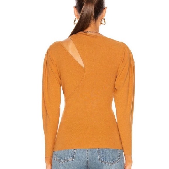 ALC Addison Cold Shoulder Top in Cashew Women's Size Large used lightly - Picture 2 of 7